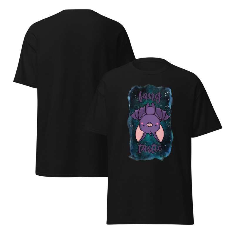 Halloween Fangtastic Cute Bat Adult Unisex Tee