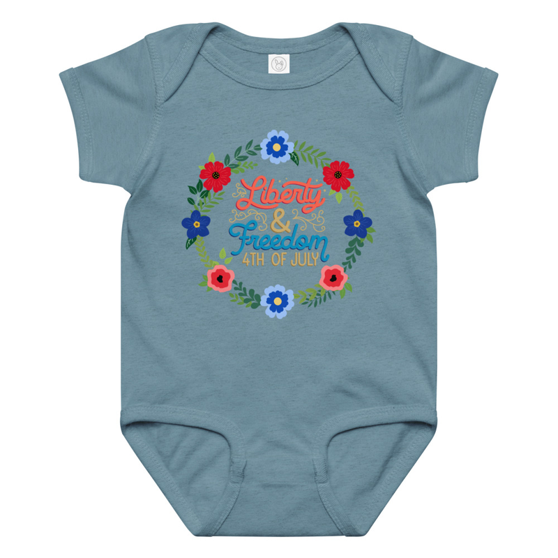 Independence Liberty and Freedom Baby Bodysuit
