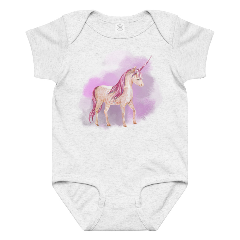 Kid Designs Unicorn by Josie Baby Bodysuit