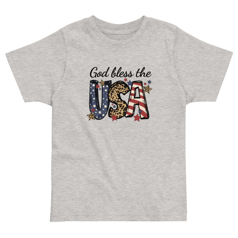 Independence God Bless the USA Toddler Tee