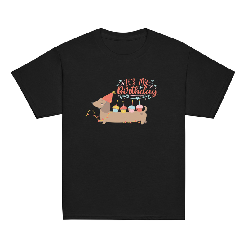 Birthday Weiner Dog Youth Tee