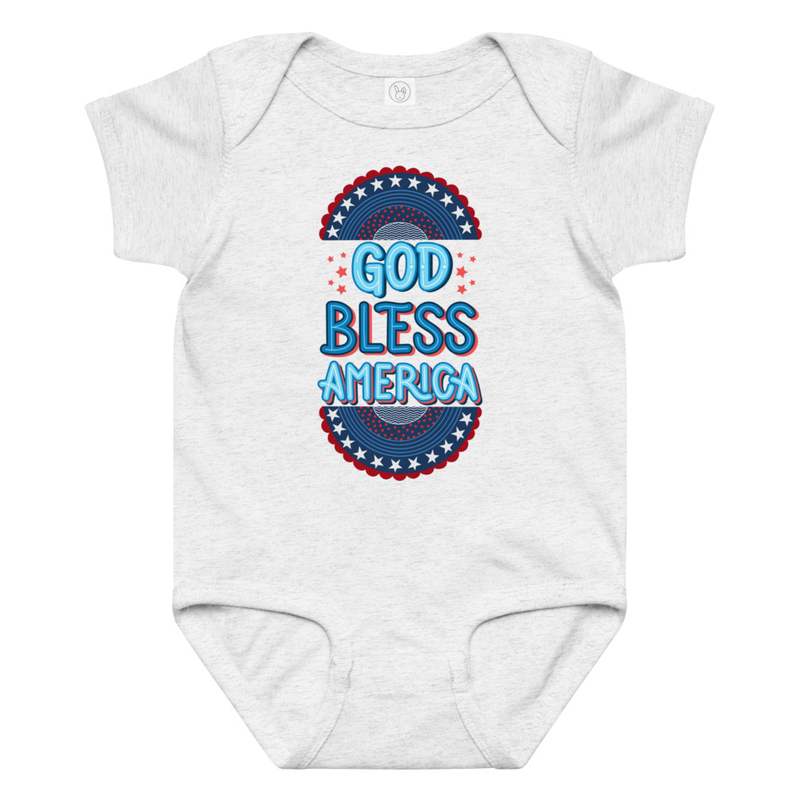 Independence God Bless America Baby Bodysuit