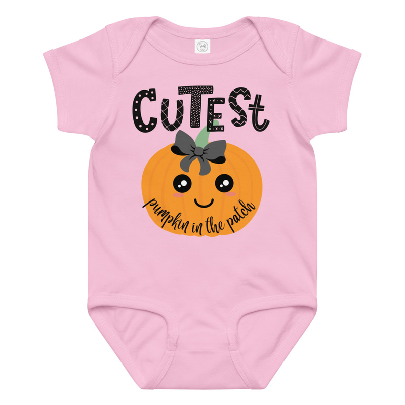 Halloween Cutest Pumpkin in the Patch Baby Bodysuit