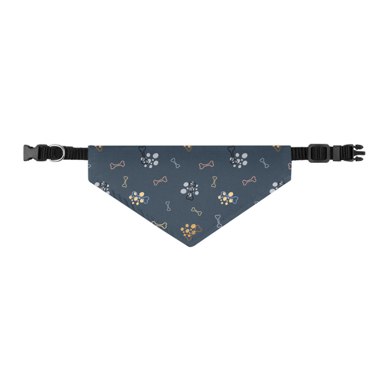 Dog Bone Pattern Pet Bandana Collar