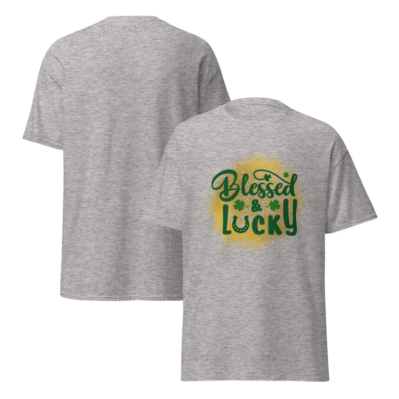 St. Patrick's Blessed and Lucky Adult Unisex Tee