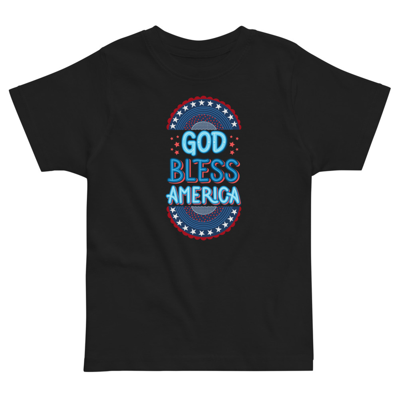 Independence God Bless America Toddler Tee