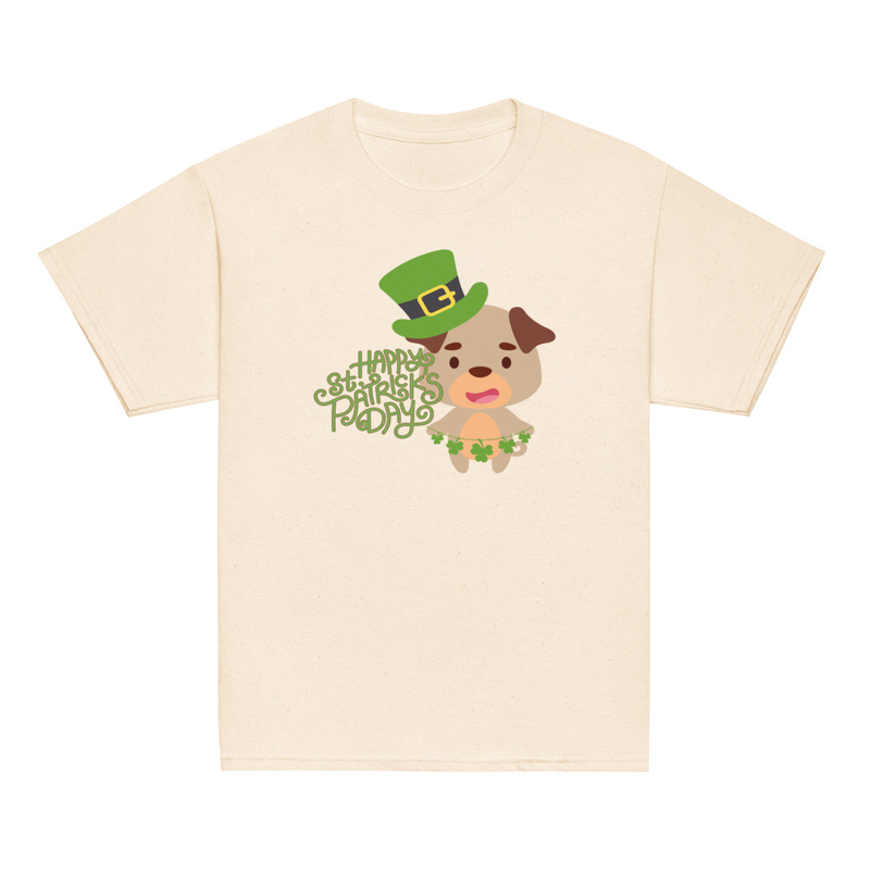 St. Patrick's Dog with Hat Youth Tee