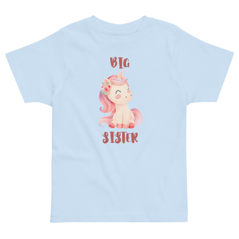 Big Sister Unicorn Toddler Tee