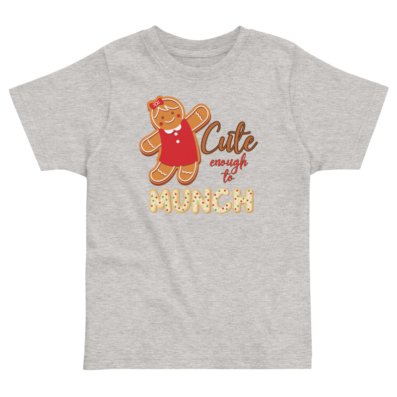 Christmas Cute Enough to Munch Toddler Tee