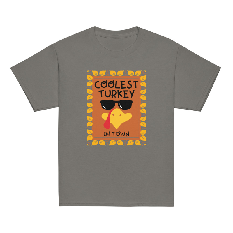 Thanksgiving Coolest Turkey in Town Youth Tee