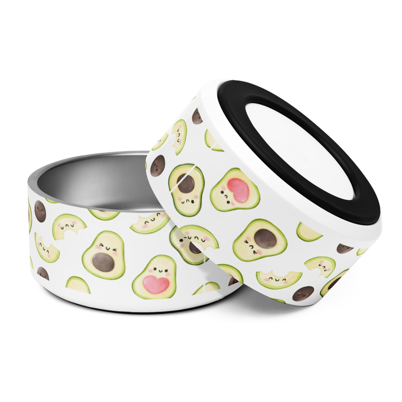 Avacado Print Pet Bowl