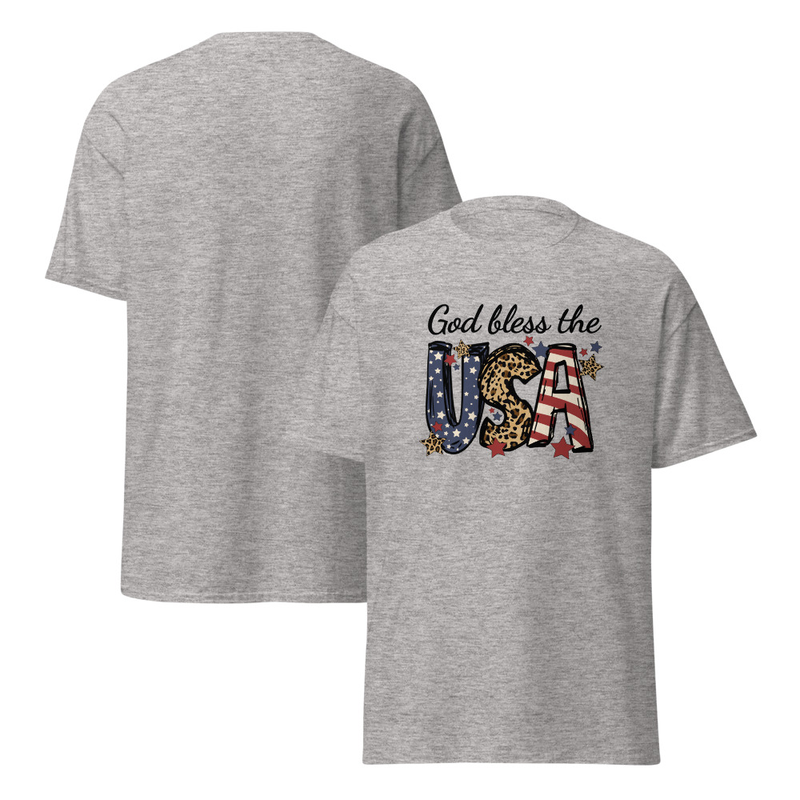 Independence God Bless the USA Adult Unisex Tee