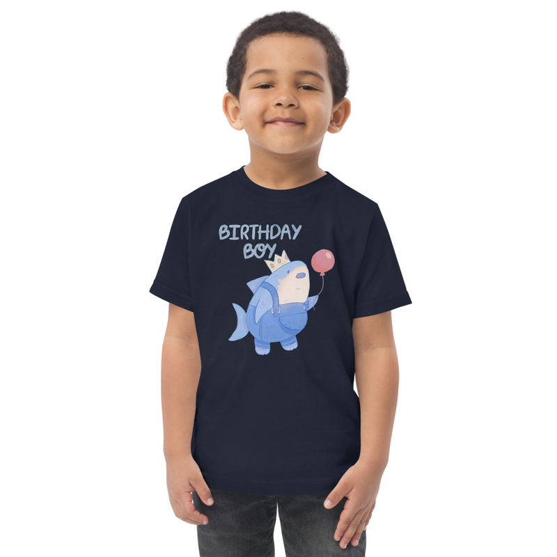 Birthday Boy Shark Toddler Tee