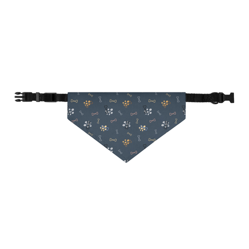 Dog Bone Pattern Pet Bandana Collar