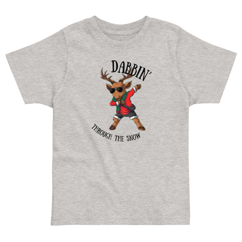 Christmas Dabbin' Through the Snow Toddler Tee