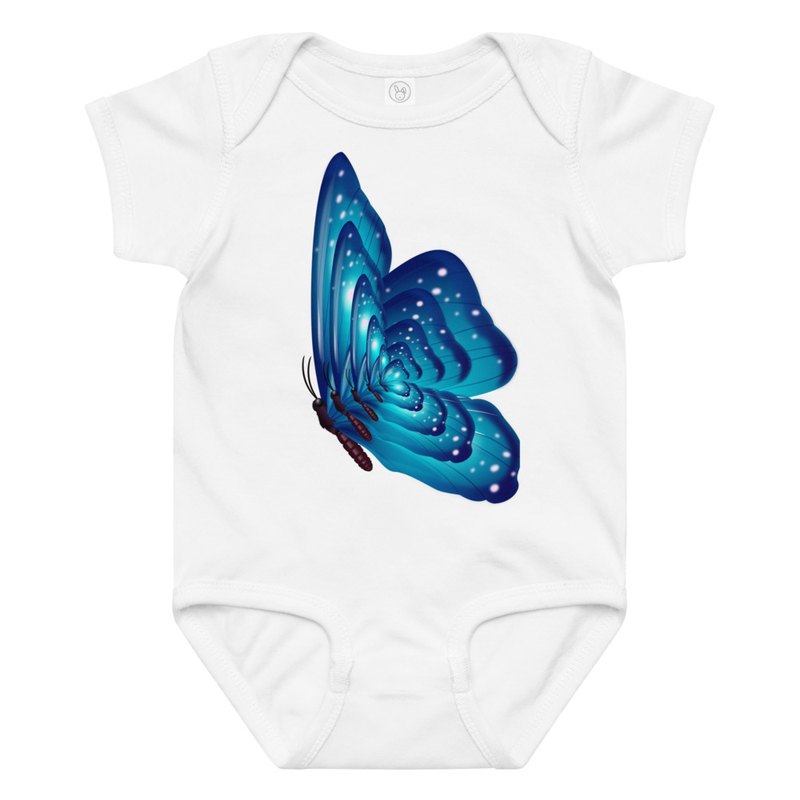 Kid Designs Butterfly by Aiden Baby Bodysuit