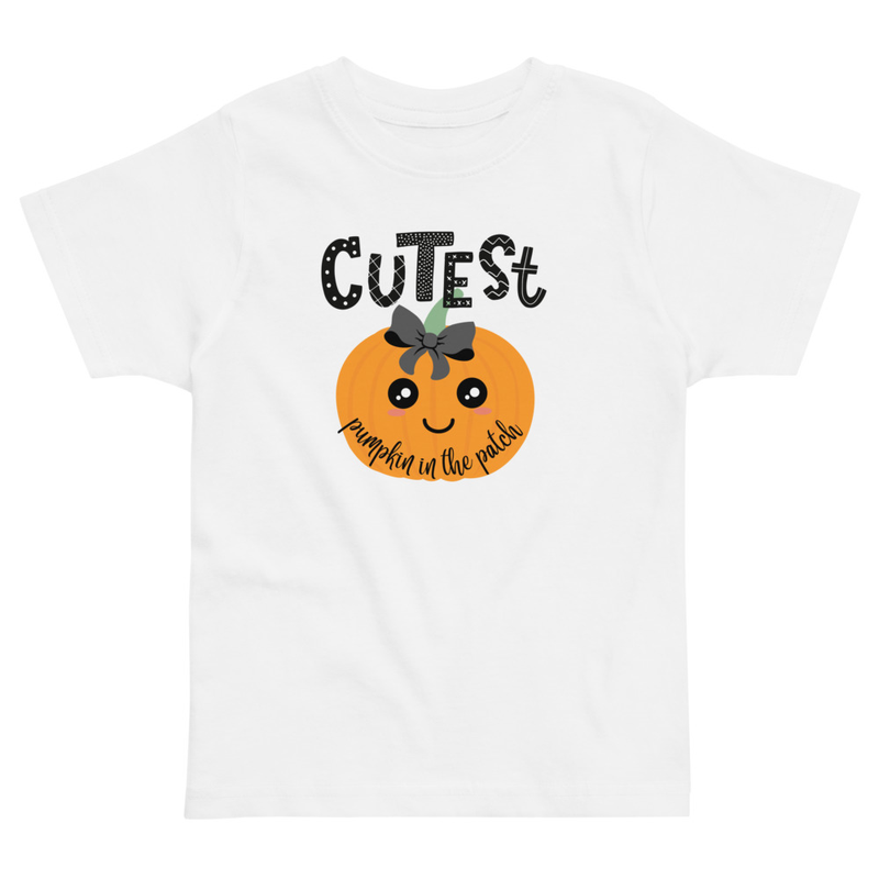 Halloween Cutest Pumpkin in the Patch Toddler Tee