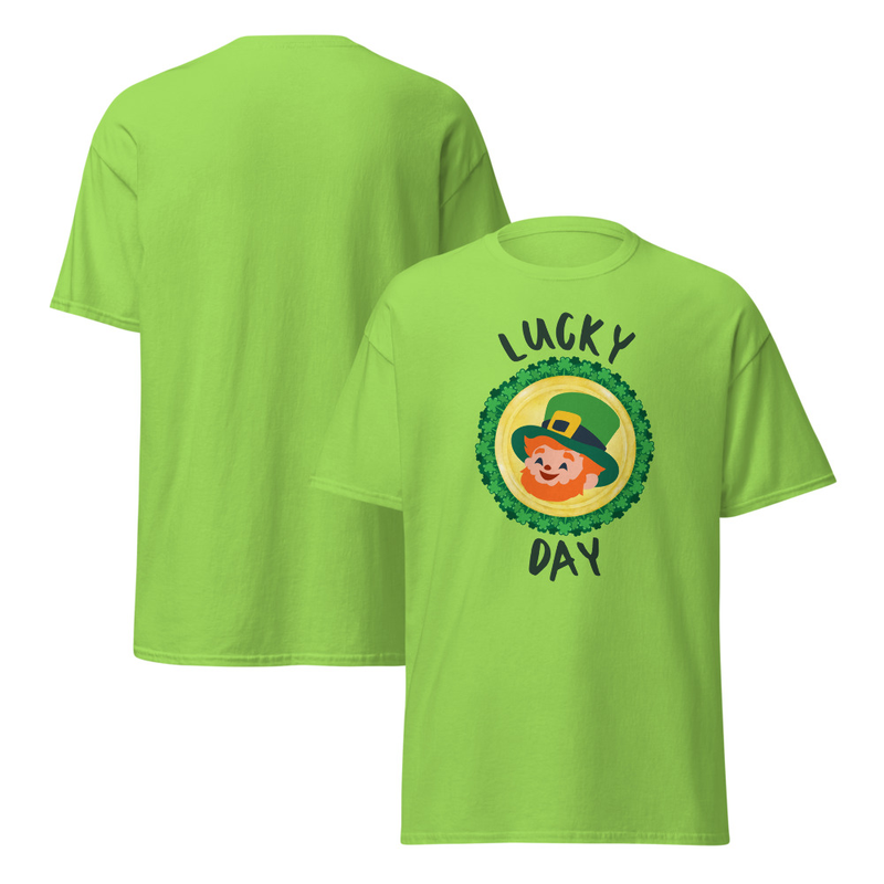 St. Patrick's Lucky Day Leprechaun Adult Unisex Tee