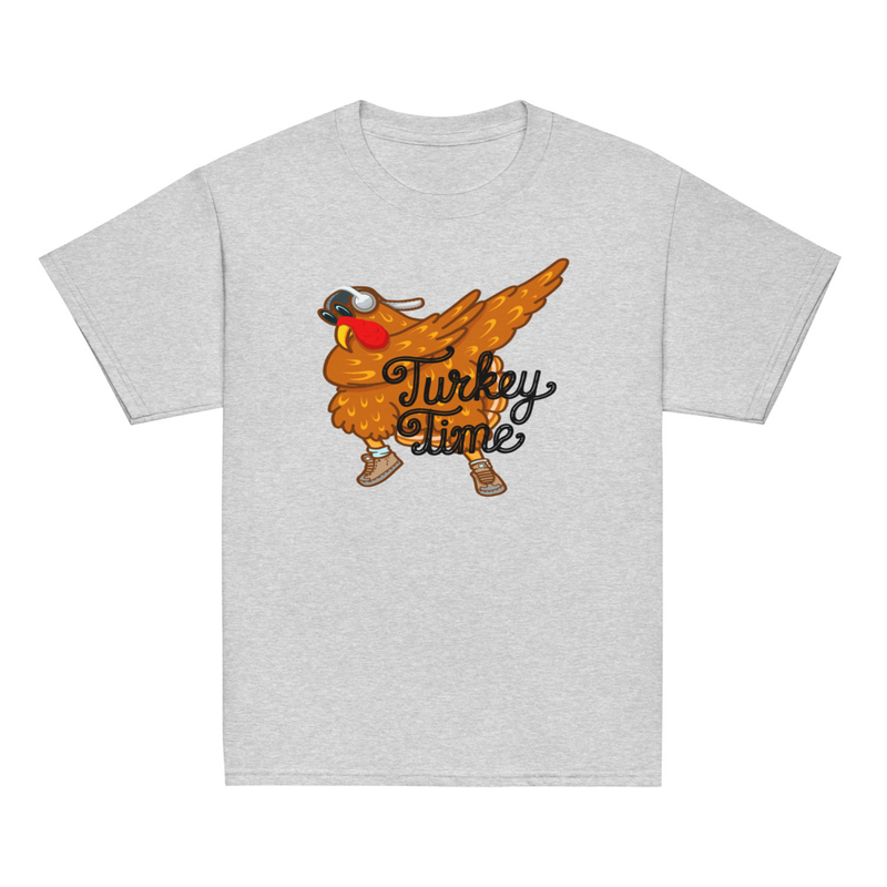 Thanksgiving Turkey Time Dab Youth Tee