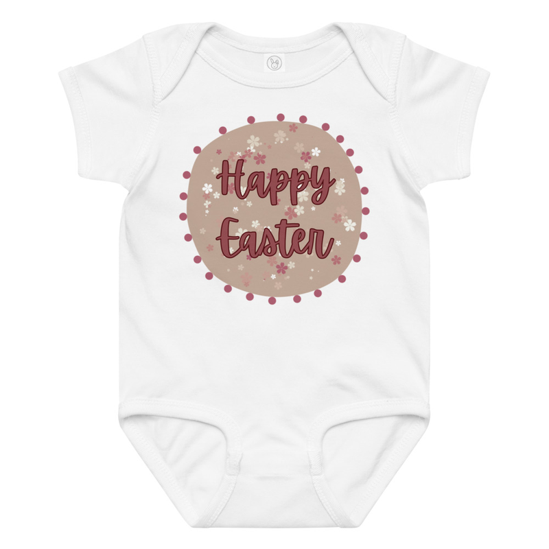 Easter Flower Background Baby Bodysuit
