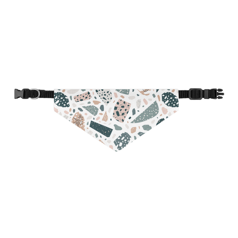 Flower Speckle Pattern Pet Bandana Collar