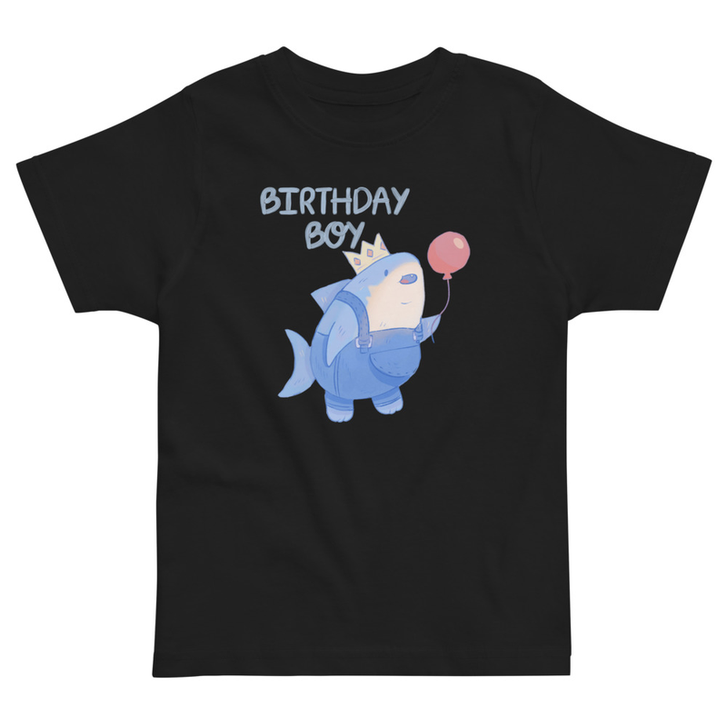 Birthday Boy Shark Toddler Tee