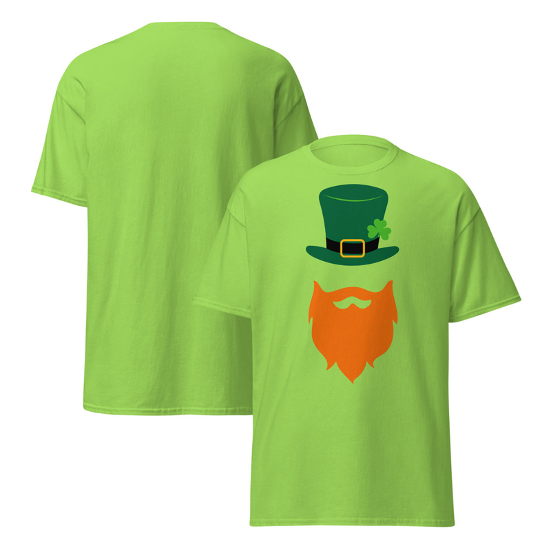 St. Patrick's Beard and Hat Adult Unisex Tee