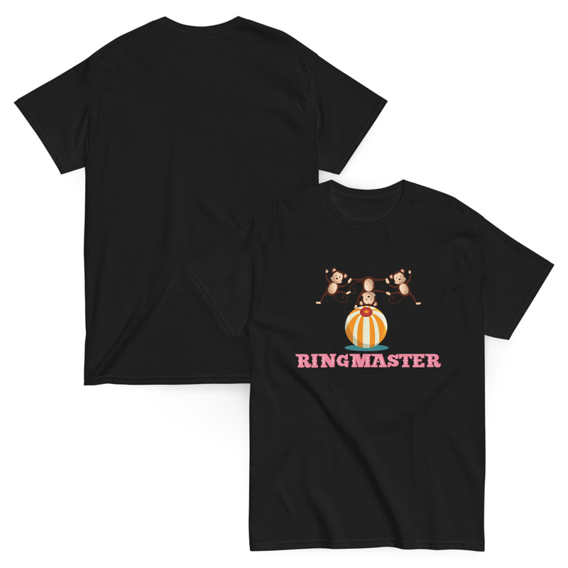 Ringmaster Monkeys on a Ball Adult Unisex Tee