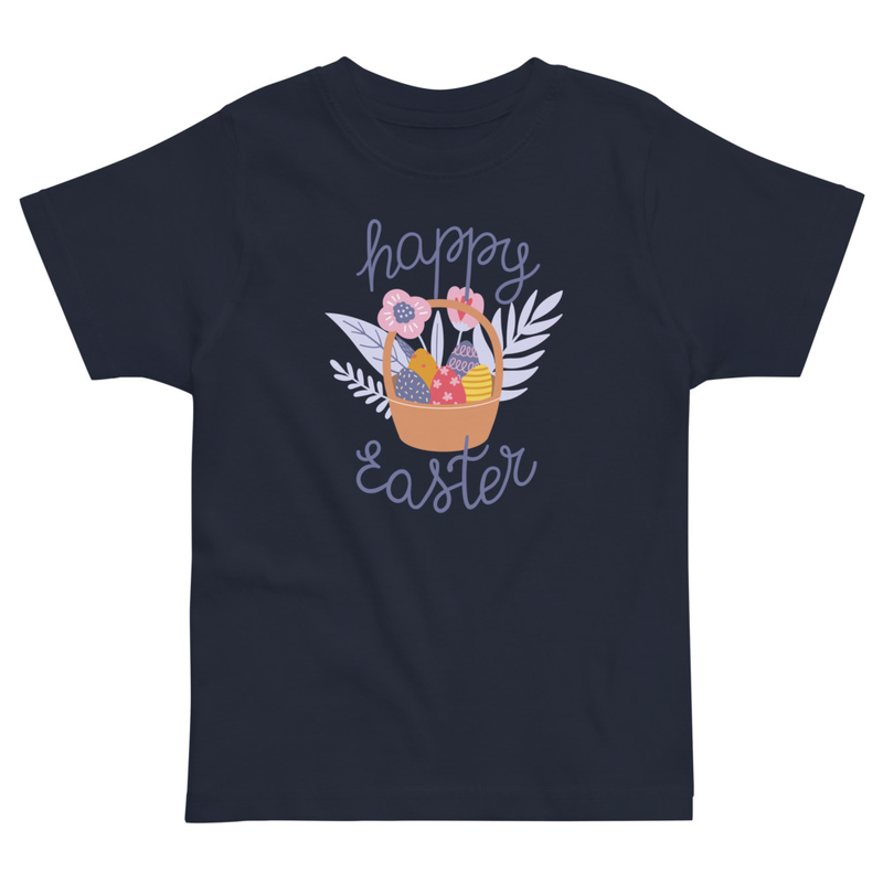Easter Basket with Eggs Toddler Tee