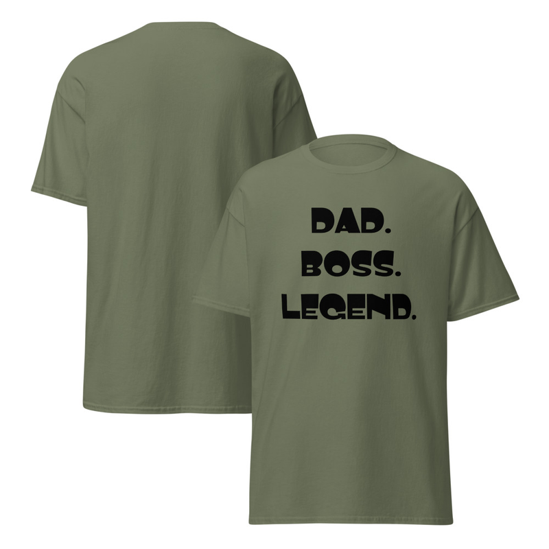 Dad Boss Legend Adult Unisex Tee