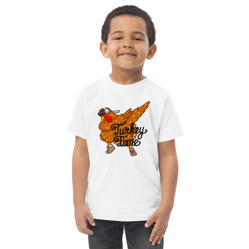 Thanksgiving Turkey Time Dab Toddler Tee