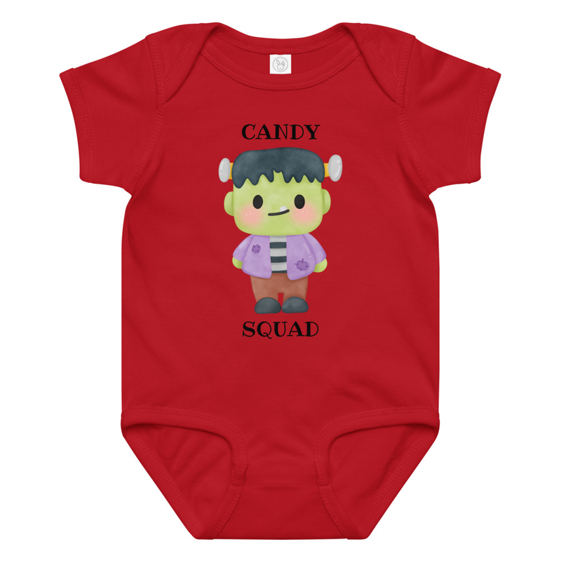 Halloween Candy Squad Frankenstein Baby Bodysuit