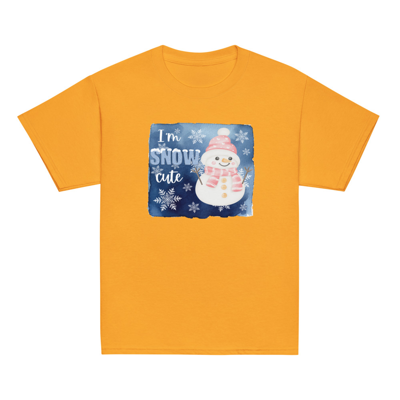 Christmas I'm Snow Cute Snowman Youth Tee