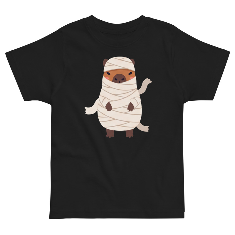 Halloween Mummy Capybara Toddler Tee