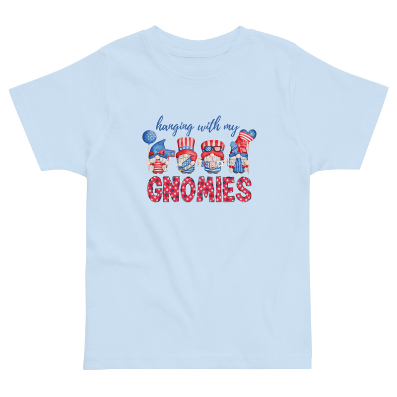 Independence Hanging With My Gnomies Toddler Tee