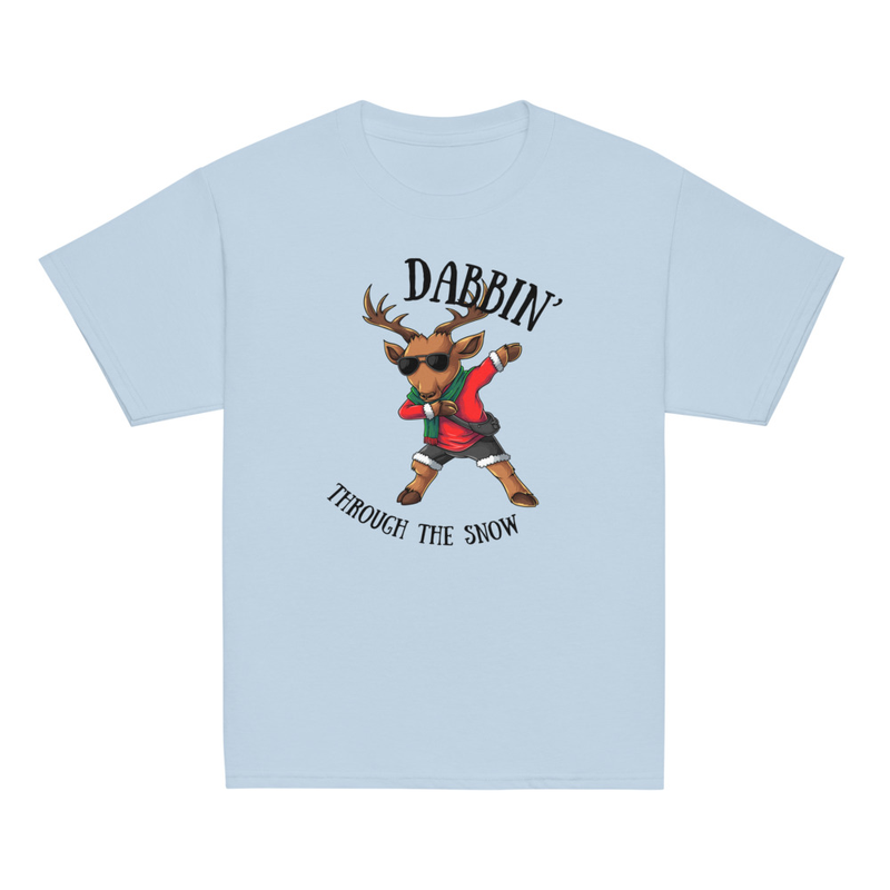 Christmas Dabbin' Through the Snow Youth Tee