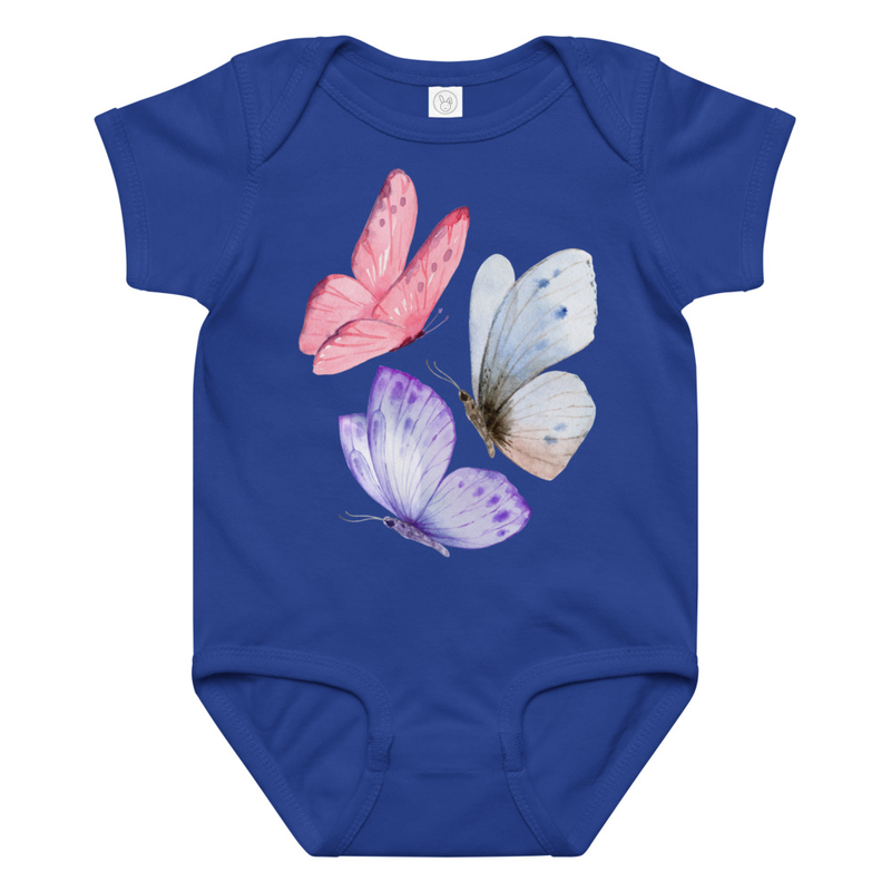 Kid Designs Butterflies by Josie Baby Bodysuit