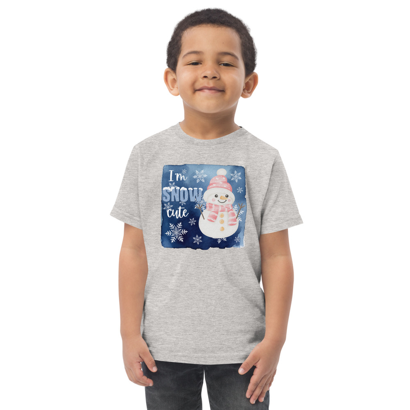 Christmas I'm Snow Cute Snowman Toddler Tee