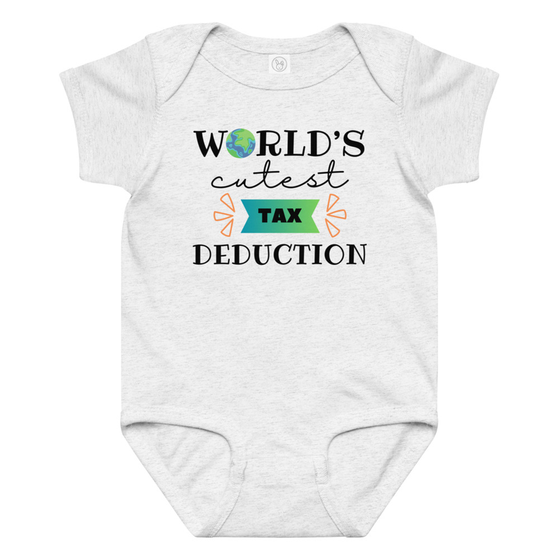 World's Cutest Tax Deduction Baby Bodysuit