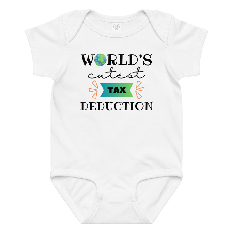 World's Cutest Tax Deduction Baby Bodysuit