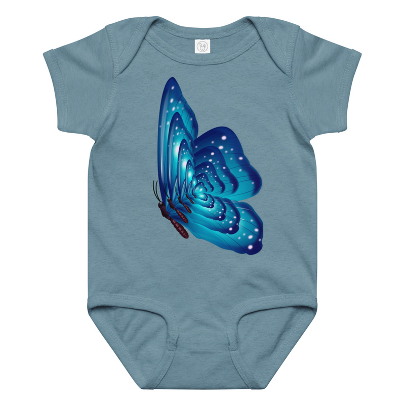 Kid Designs Butterfly by Aiden Baby Bodysuit