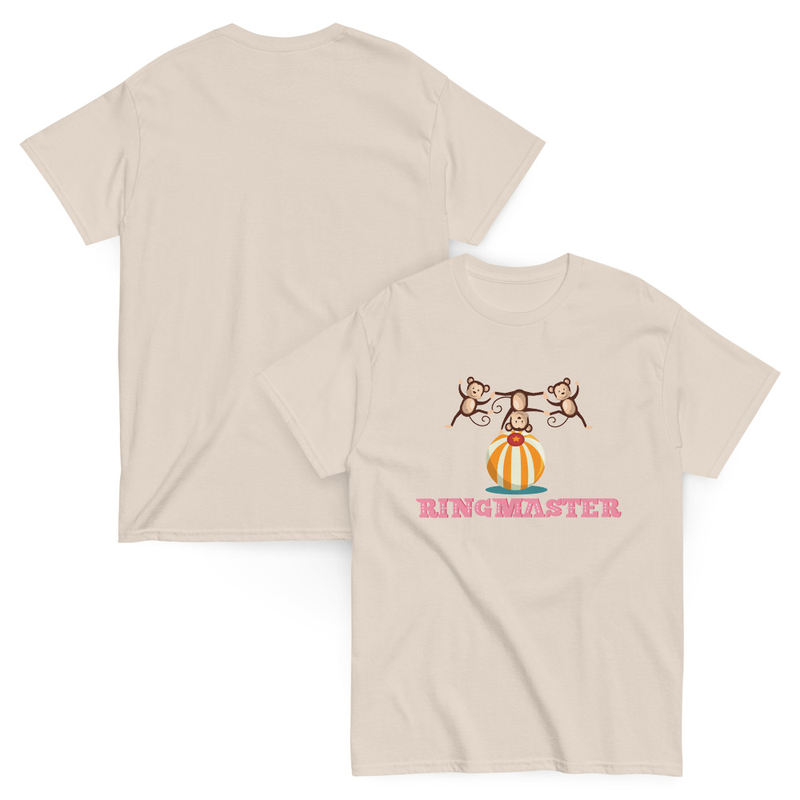 Ringmaster Monkeys on a Ball Adult Unisex Tee