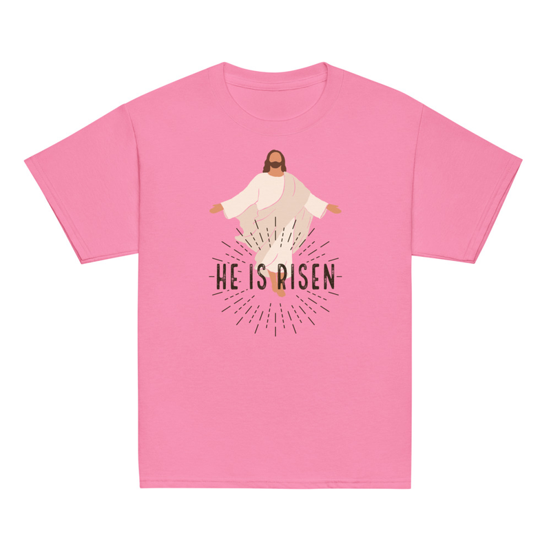 Easter He Is Risen Youth Tee
