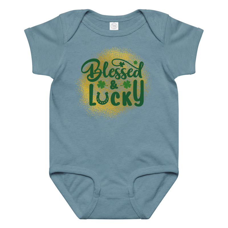 St. Patrick's Blessed and Lucky Baby Bodysuit