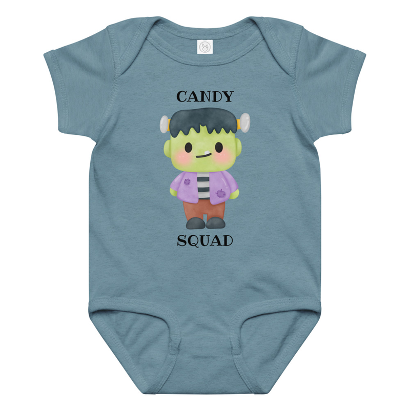Halloween Candy Squad Frankenstein Baby Bodysuit