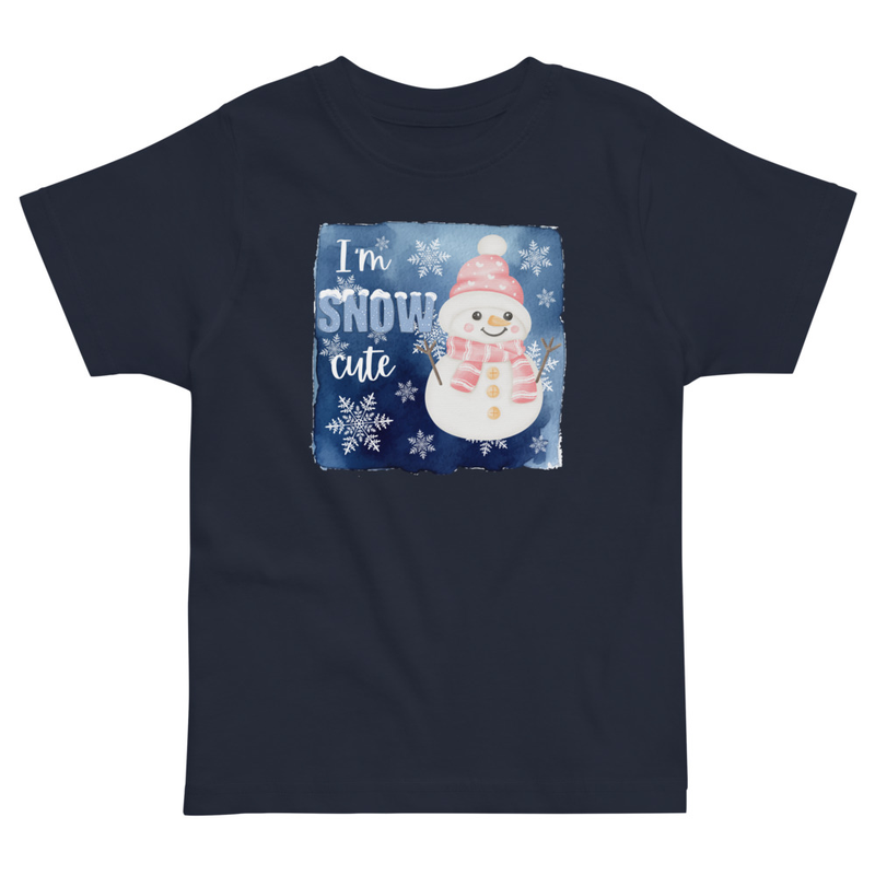 Christmas I'm Snow Cute Snowman Toddler Tee