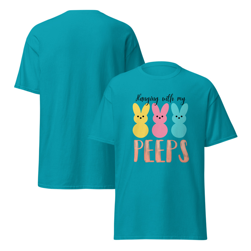 Easter Hanging With My Peeps Adult Unisex Tee