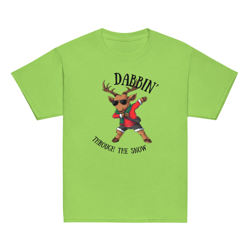 Christmas Dabbin' Through the Snow Youth Tee
