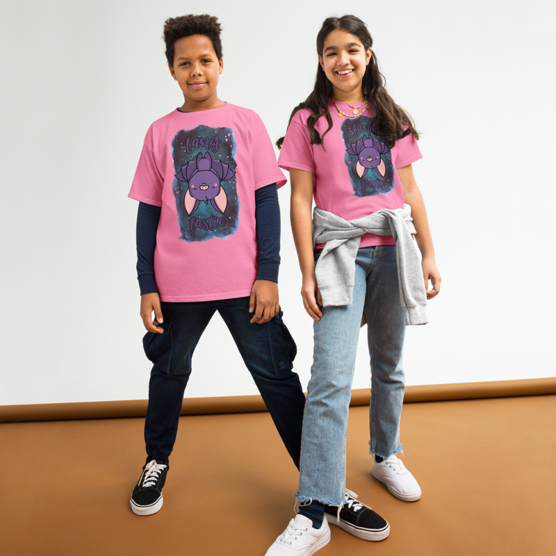 Halloween Fangtastic Cute Bat Youth Tee