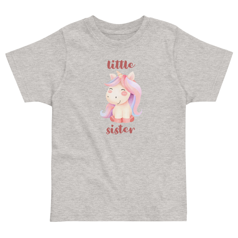 Little Sister Unicorn Toddler Tee